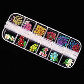Nail Art Design - Set of 12 Color Nail Dried Flowers-Jayden- Nail Supply American Gel Polish - Phuong Ni